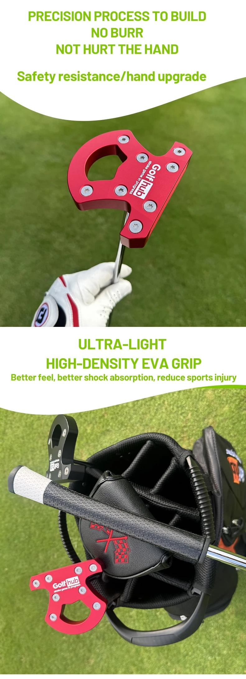 New Men's Golf Automatic Balance‑Rod Face‑Return Push (7)