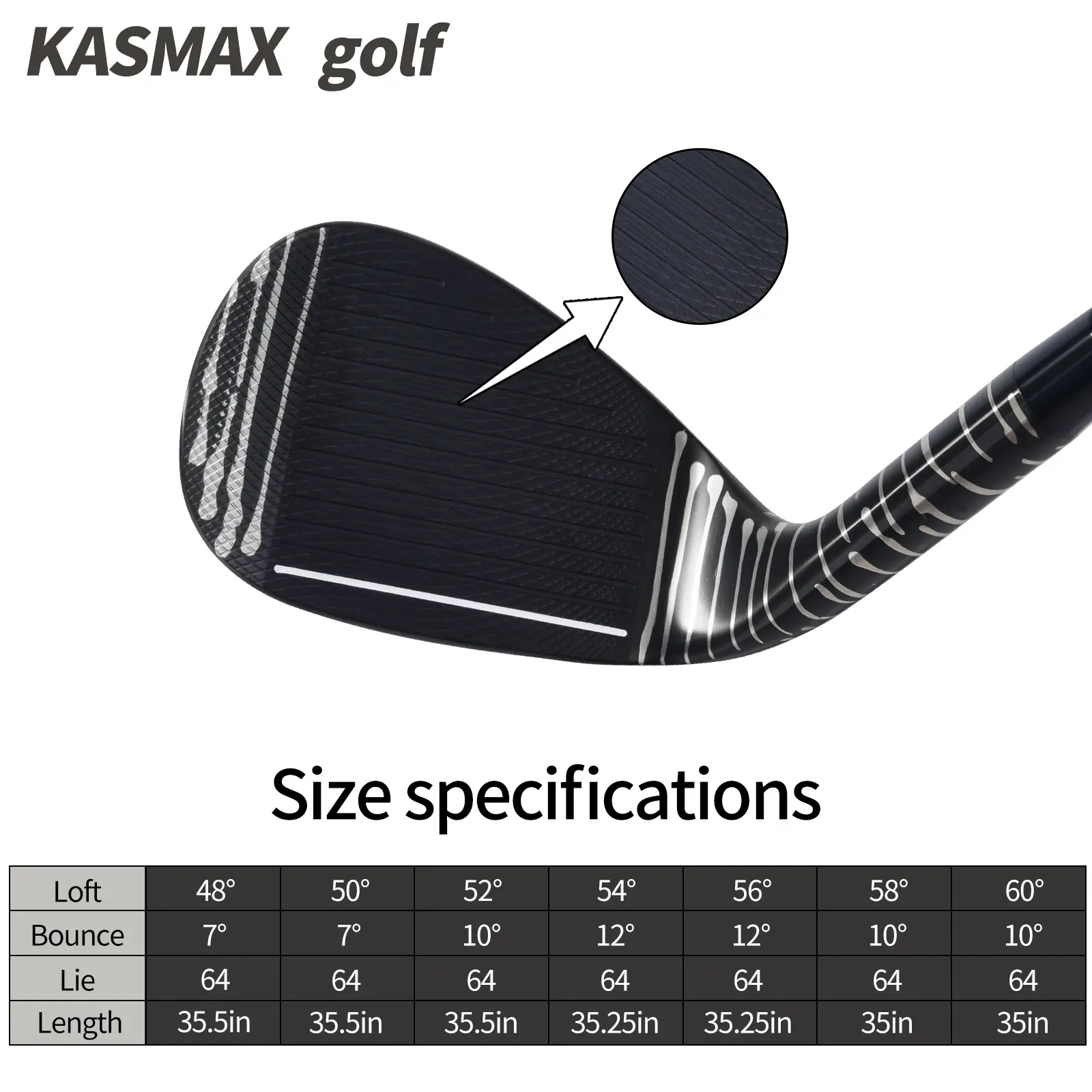 KASMAX SG-01 Forged Men's Golf Wedge Set (Right Hand) 5 KASMAX SG-01 Forged Men's Golf Wedge Set (Right Hand) (6)