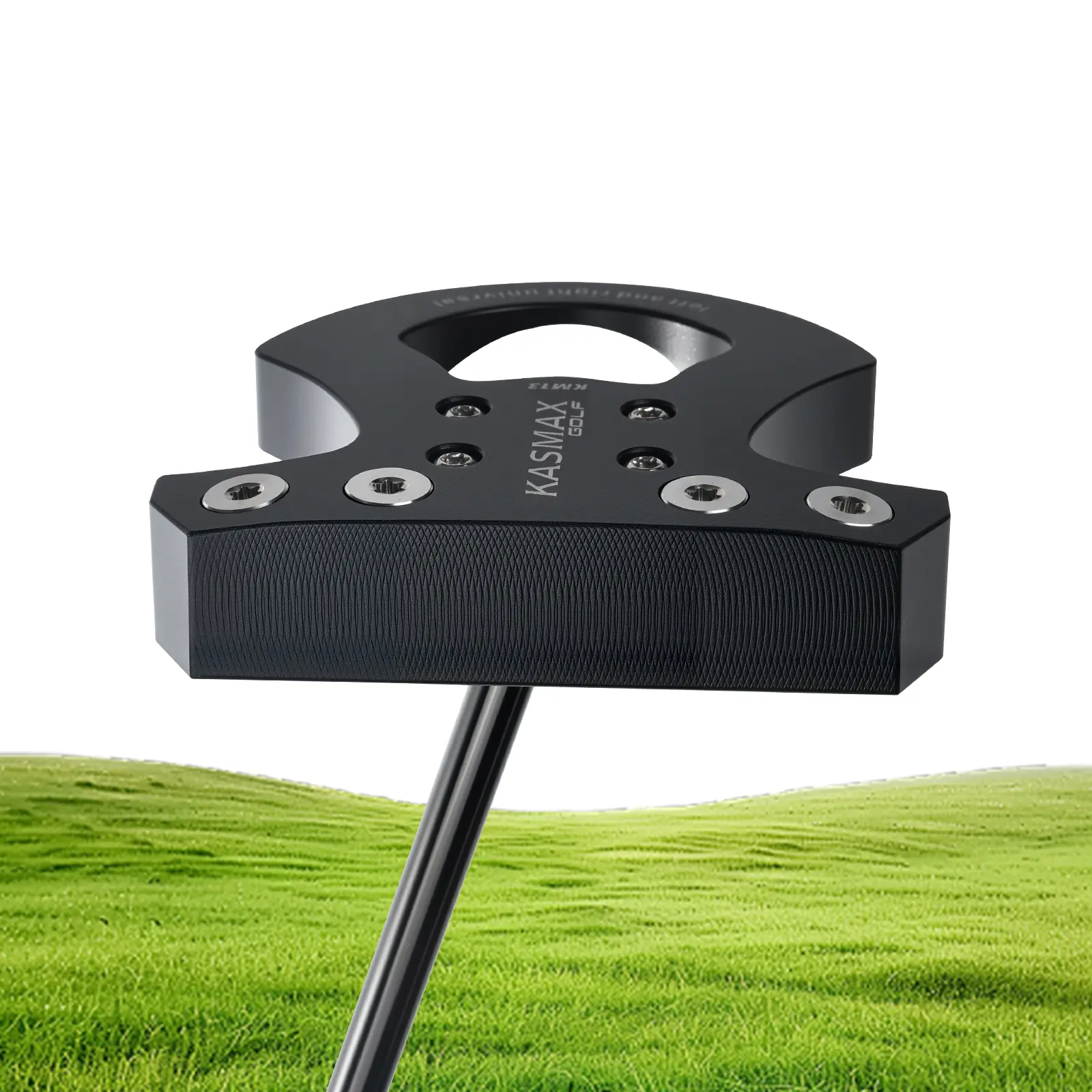 Kasmax Golf Putter - Patent Pending For Switchable Hands 3 Kasmax Golf Putter - Patent Pending For Switchable Hands (Suitable For Both Left &Amp; Right Handed), Capable Of Scooping The Ball. Features A Black Plated Shaft. Comes With A Headcover (4)