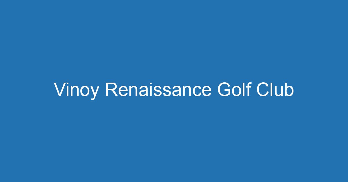 Vinoy Renaissance Golf Club 3 Aitm Title 19451 1783891317
